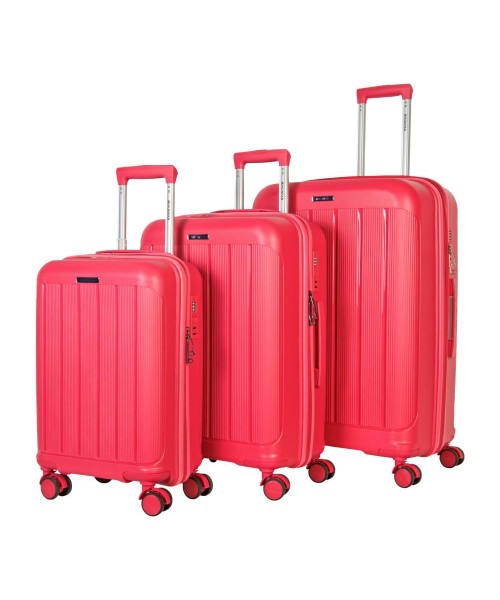 Комплект чемоданов 11197-2 темно-розовый