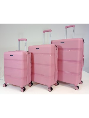 Комплект чемоданов 11195 розовый