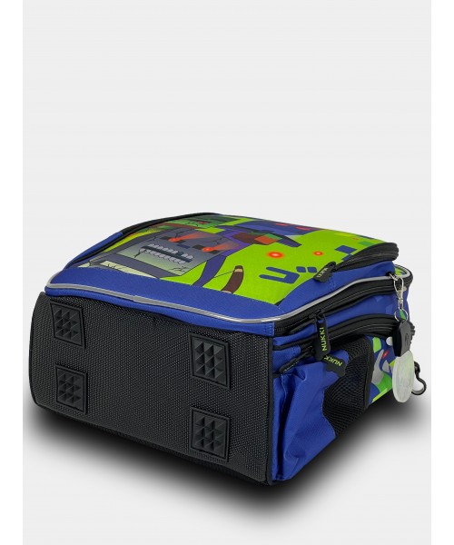 Школьный ранец NK23B-7001 синий кубики