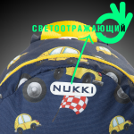 Дошкольный рюкзак NKD6-B-1 синий, желтый машинки