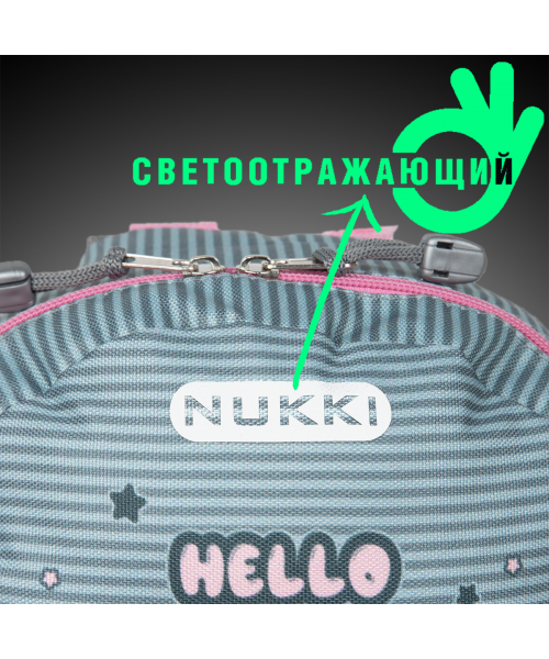 Дошкольный рюкзак NKD6-G-3 серый hello koala