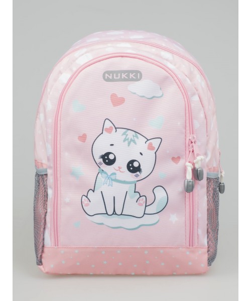 Дошкольный рюкзак NKD8-G-3 светло-розовый котик
