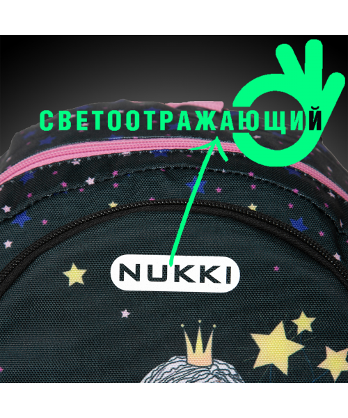 Дошкольный рюкзак NKD8-G-4 черный princess