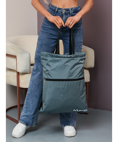 Сумка-рюкзак №63 серый