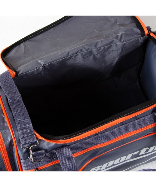Спортивная сумка 013(420) серый, оранжевый SportMix