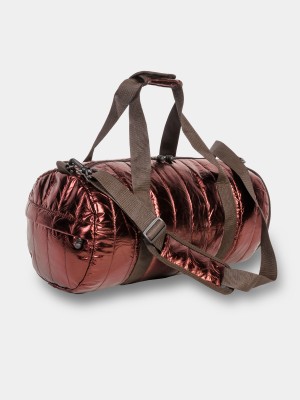 Дорожная сумка 18128 металлик, коричневый
