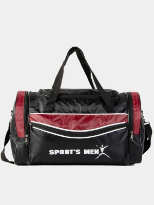 Дорожная сумка С_025-1 черный, бордовый
