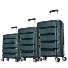 Комплект чемоданов 11192 темно-зеленый
