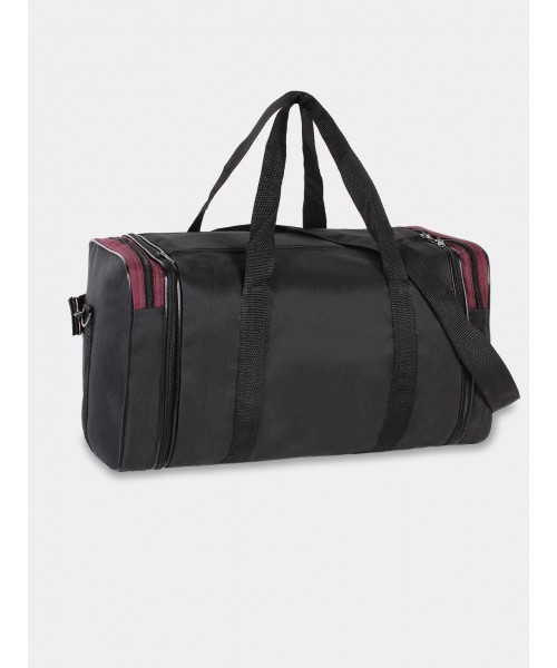 Дорожная сумка С_024-1 черный, бордовый