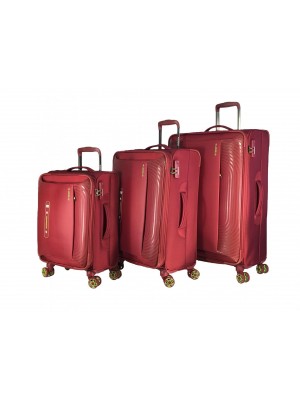 Комплект чемоданов 50157 бордовый