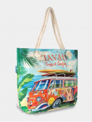 Пляжная сумка BPS-255-4 красный HAWAII