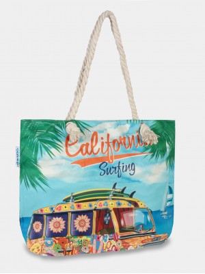 Пляжная сумка BPS-255-2 оранжевый CALIFORNIA