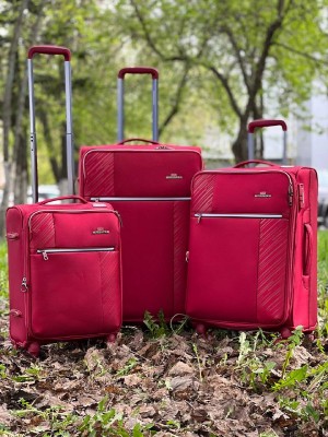 Комплект чемоданов 50155 бордовый