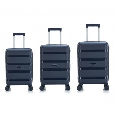 Комплект чемоданов 11192 темно-синий
