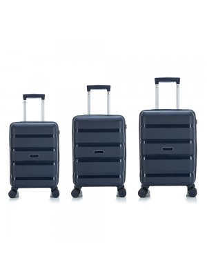 Комплект чемоданов 11192 темно-синий